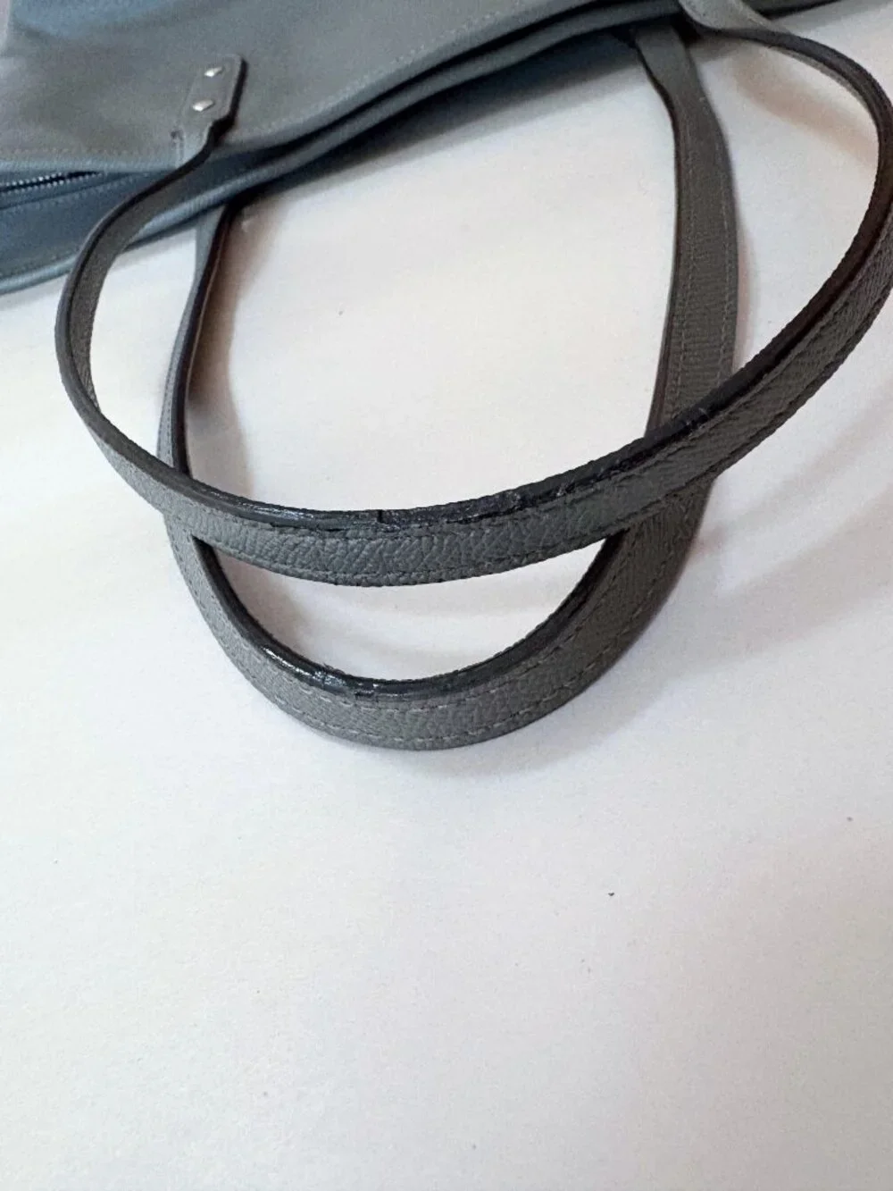 Coach City Zip Clasic Tote Gray Leather Shoulder bag